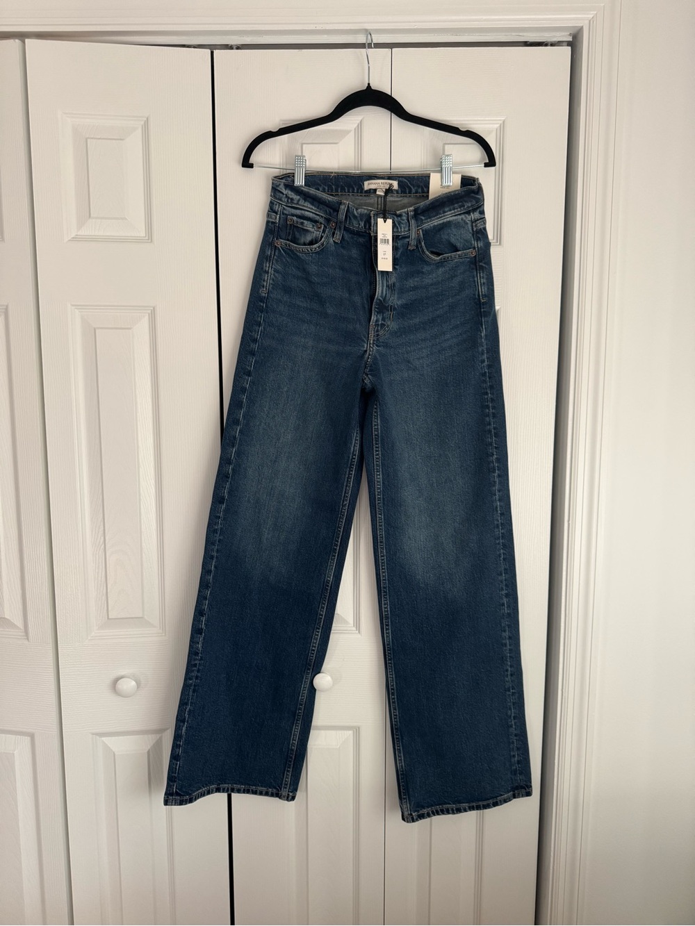 Banana Republic Dark Blue Wide Leg Jeans
